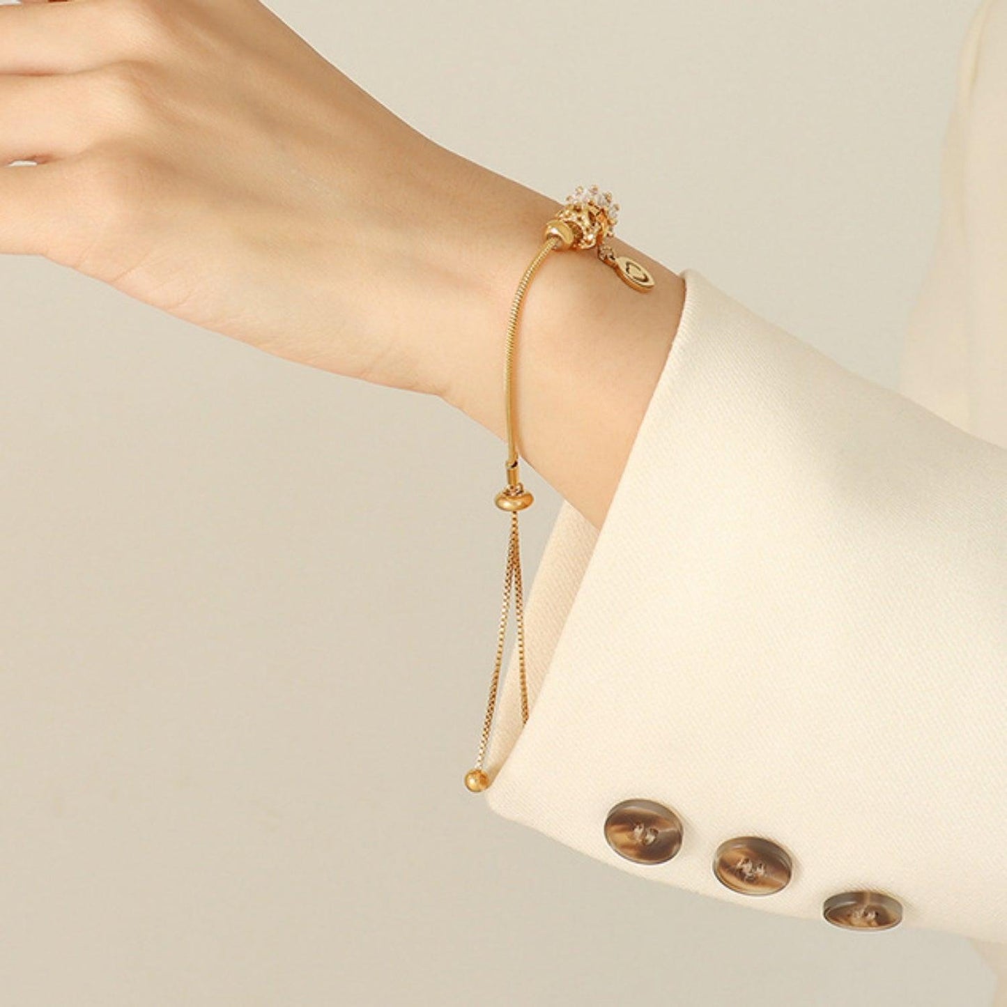 Heart Charm Titanium Steel Bracelet Carauana Store