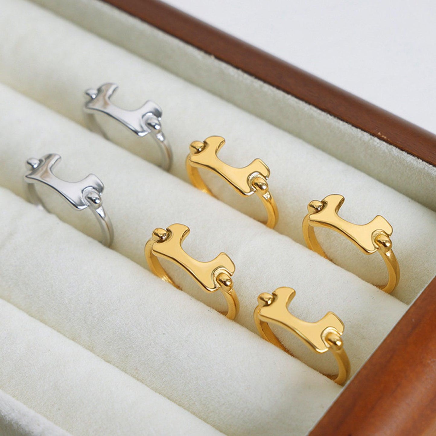 18K Gold-Plated Irregular Open Ring Carauana Store