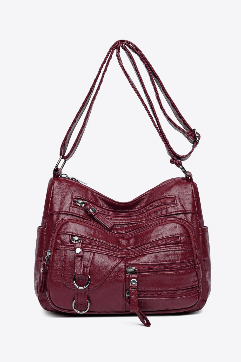 Multi-Pocket PU Leather Crossbody Bag Carauana Store