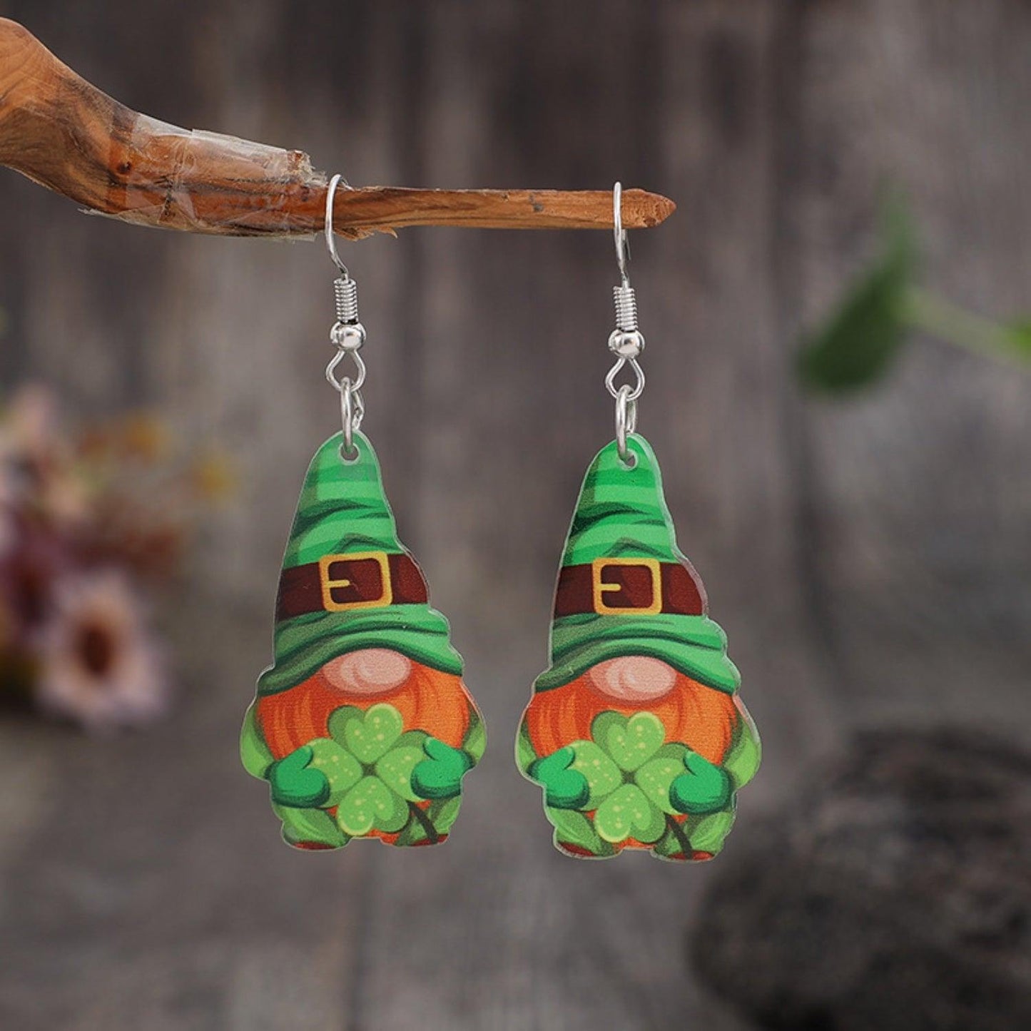 Wooden Alloy Dangle Earrings Carauana Store
