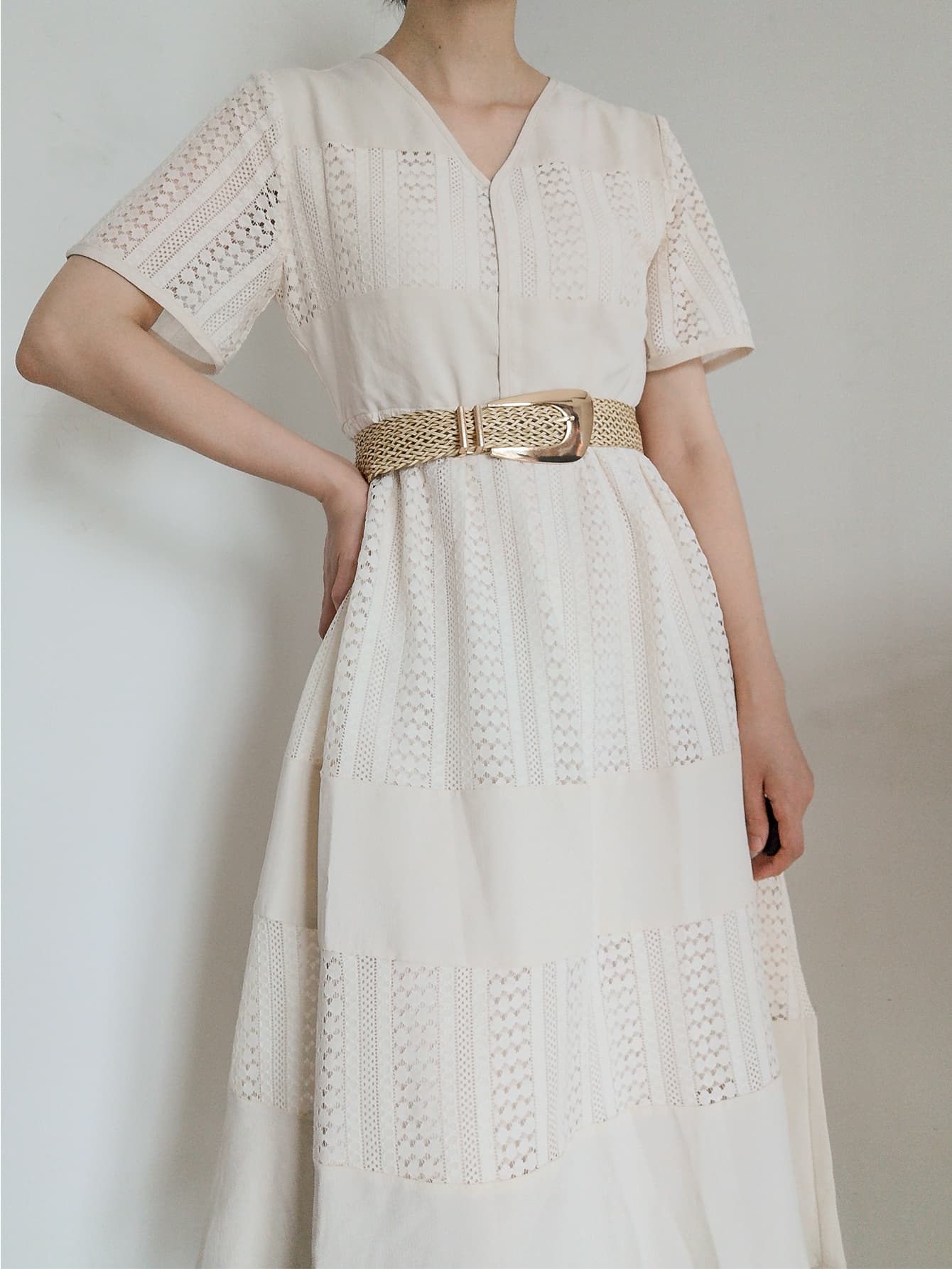 Irregular Buckle Braid Belt Carauana Store