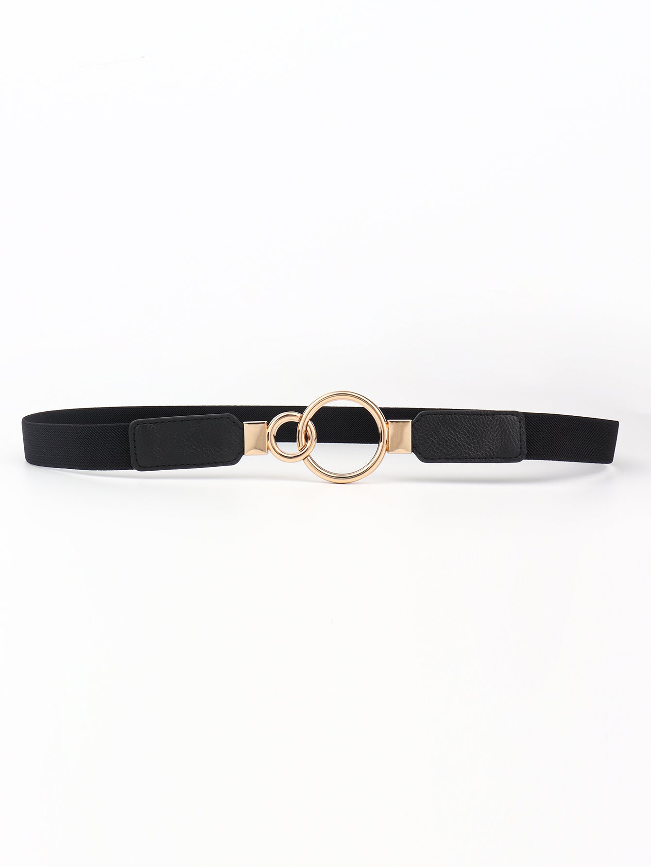 Double Ring Buckle Elastic PU Belt Carauana Store