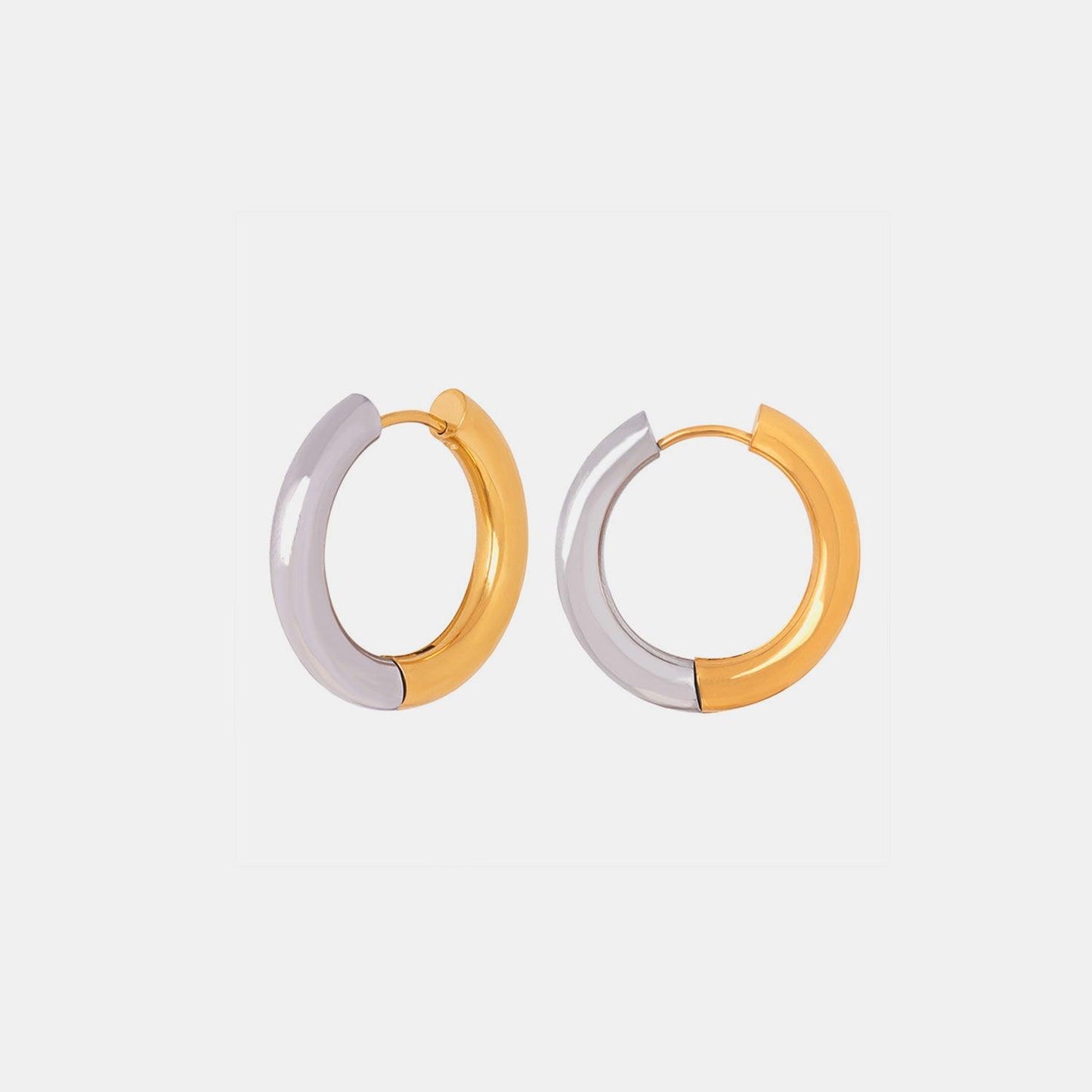 18K Gold-Plated Huggie Earrings Carauana Store