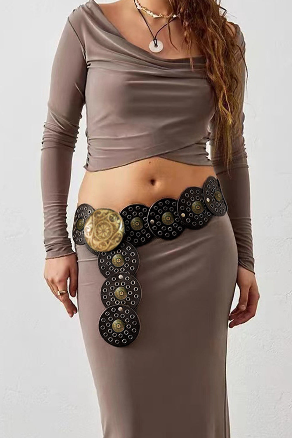 Vintage PU Leather Wide Belt Carauana Store