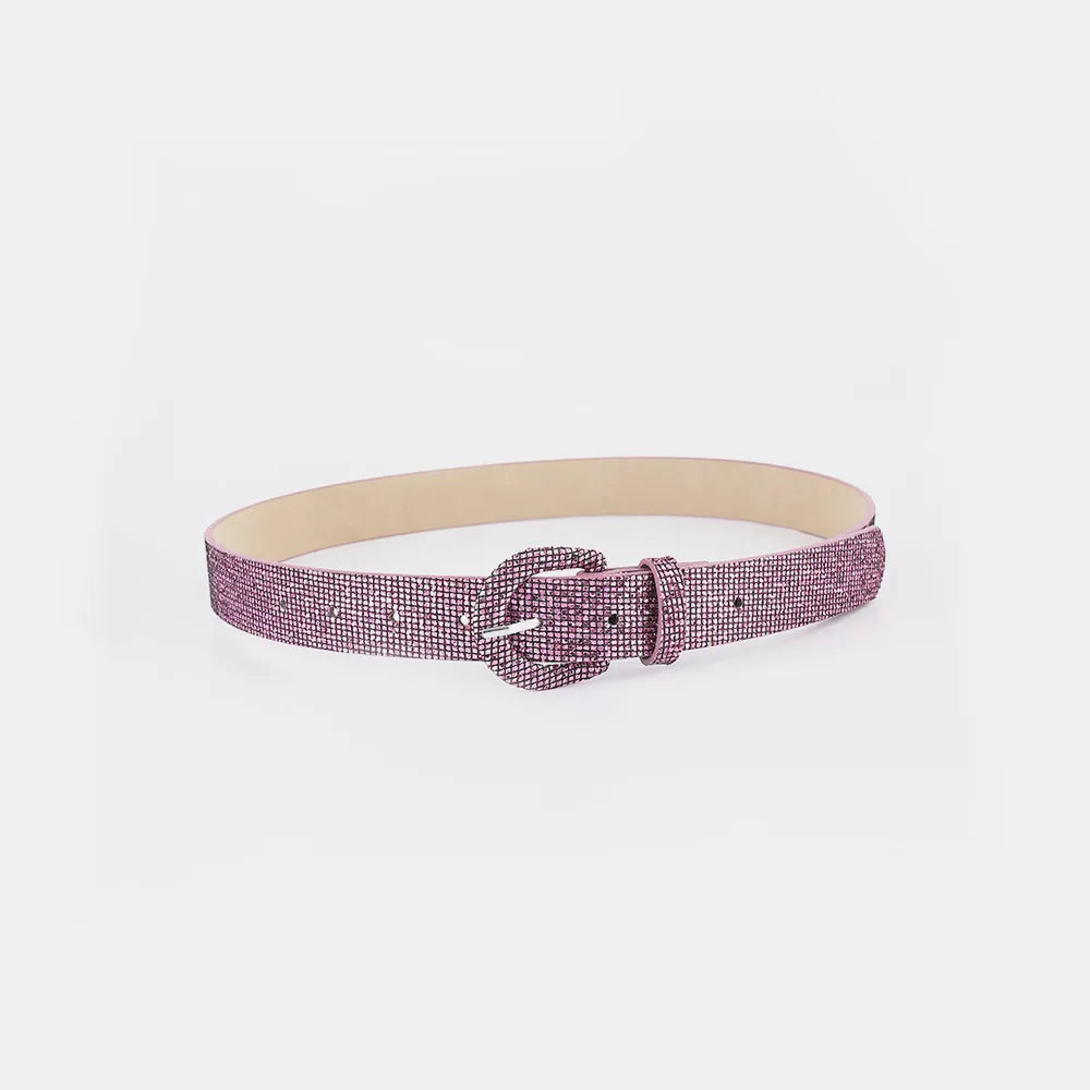 Sequin PU Leather Belt Carauana Store