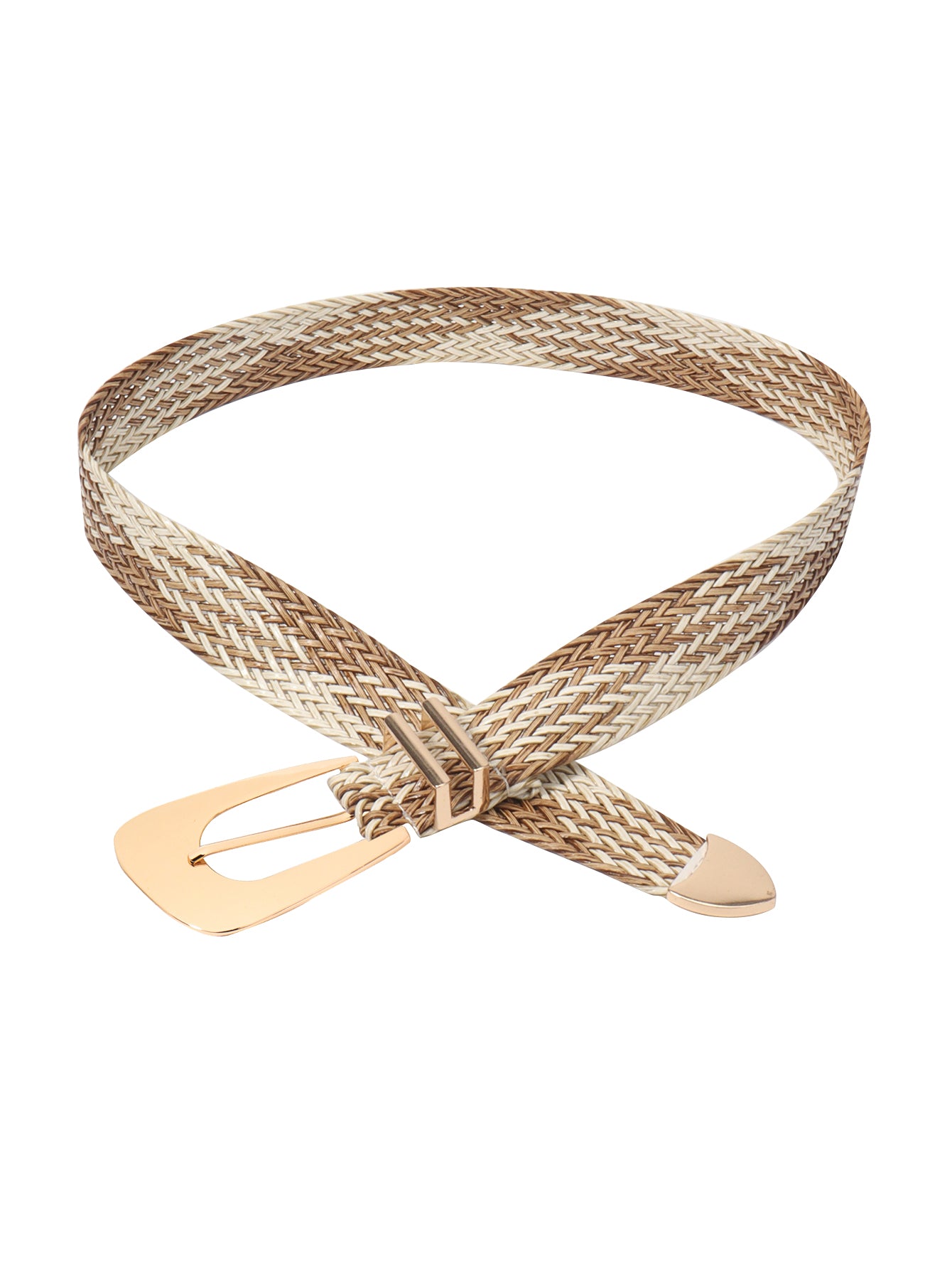 Irregular Buckle Braid Belt Carauana Store