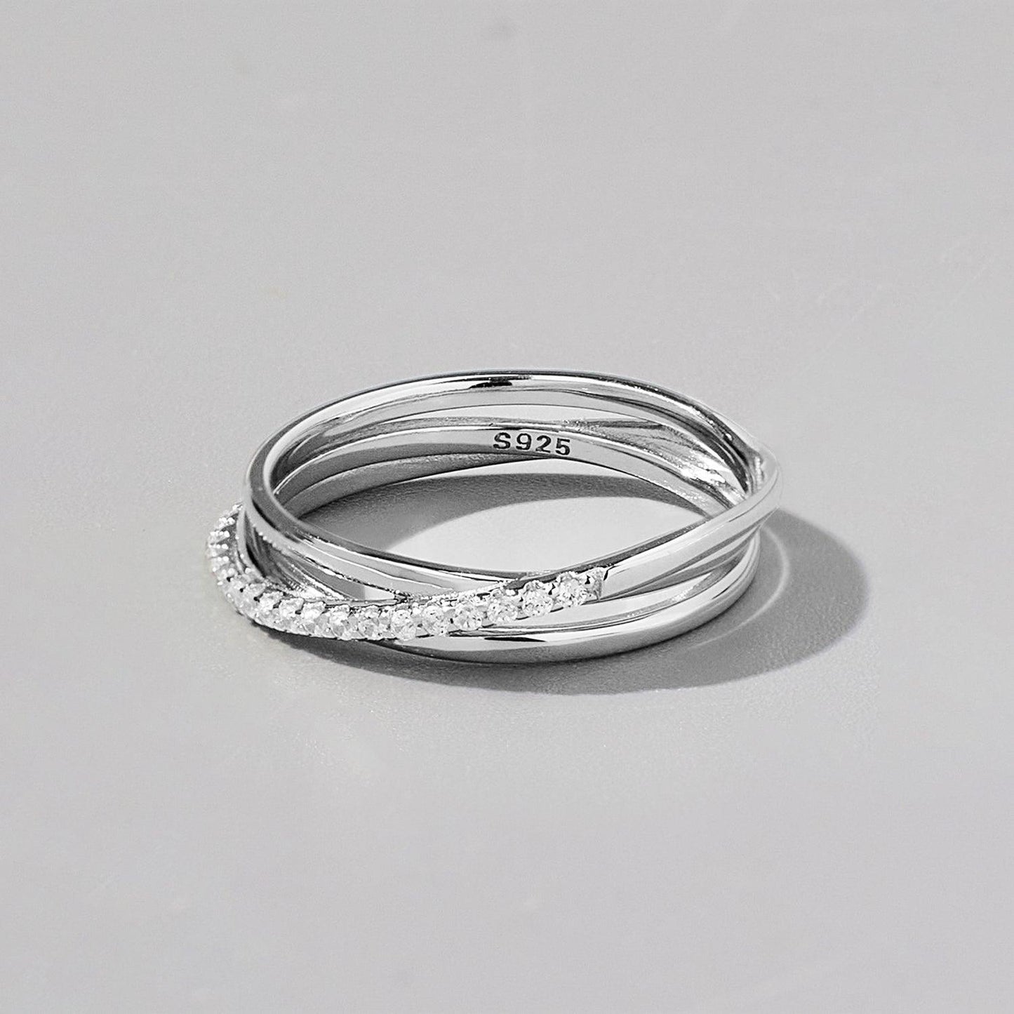 Inlaid Zircon 925 Sterling Silver Ring Carauana Store