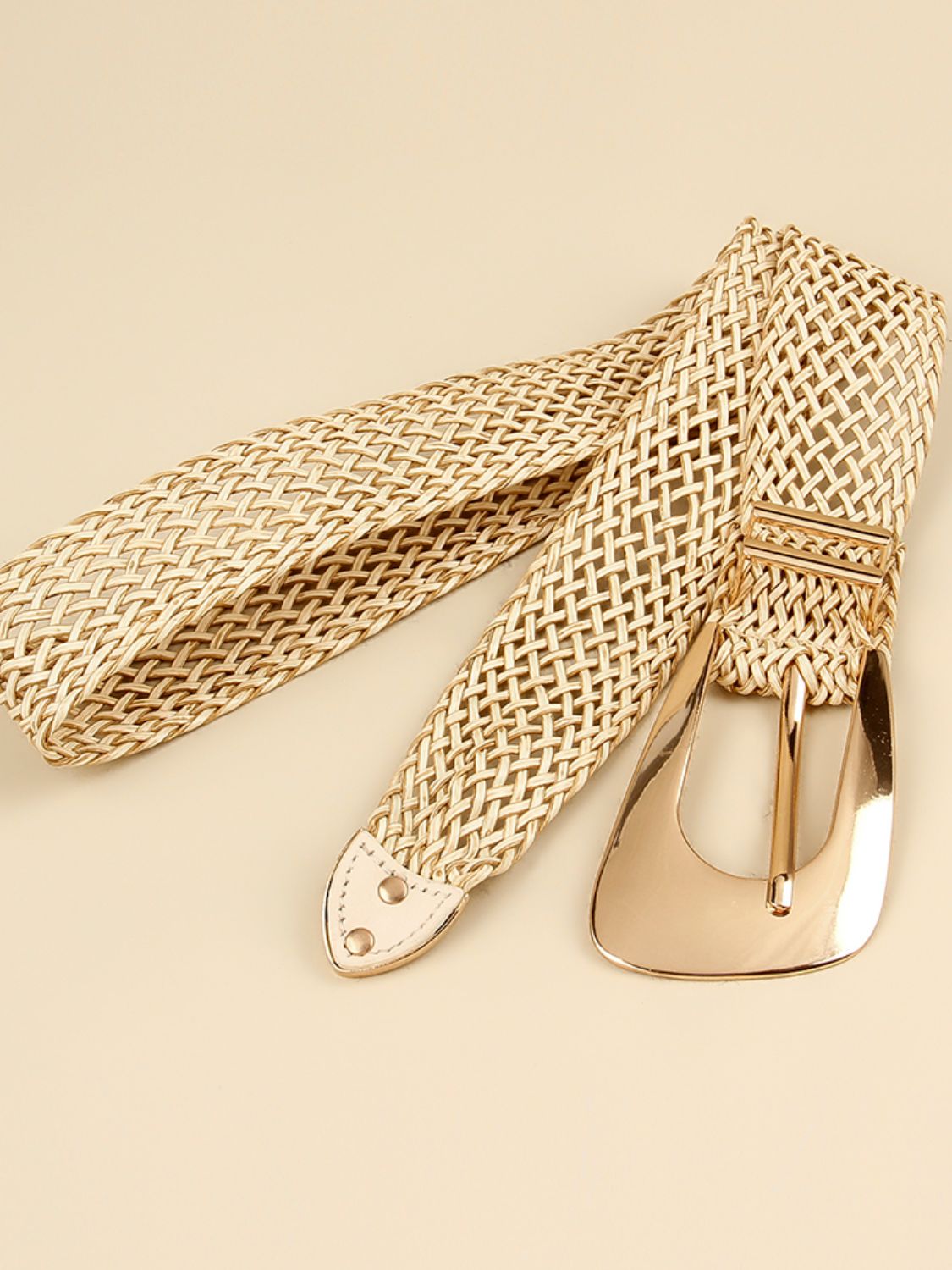 Irregular Buckle Braid Belt Carauana Store