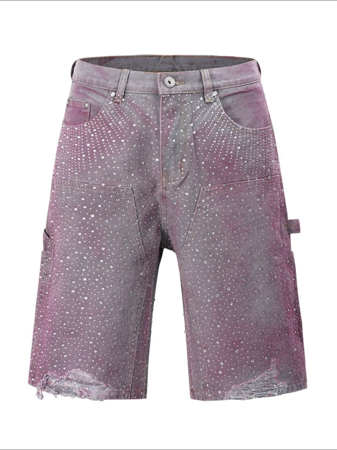 Men's Rhinestone Shorts with Pockets Carauana Store