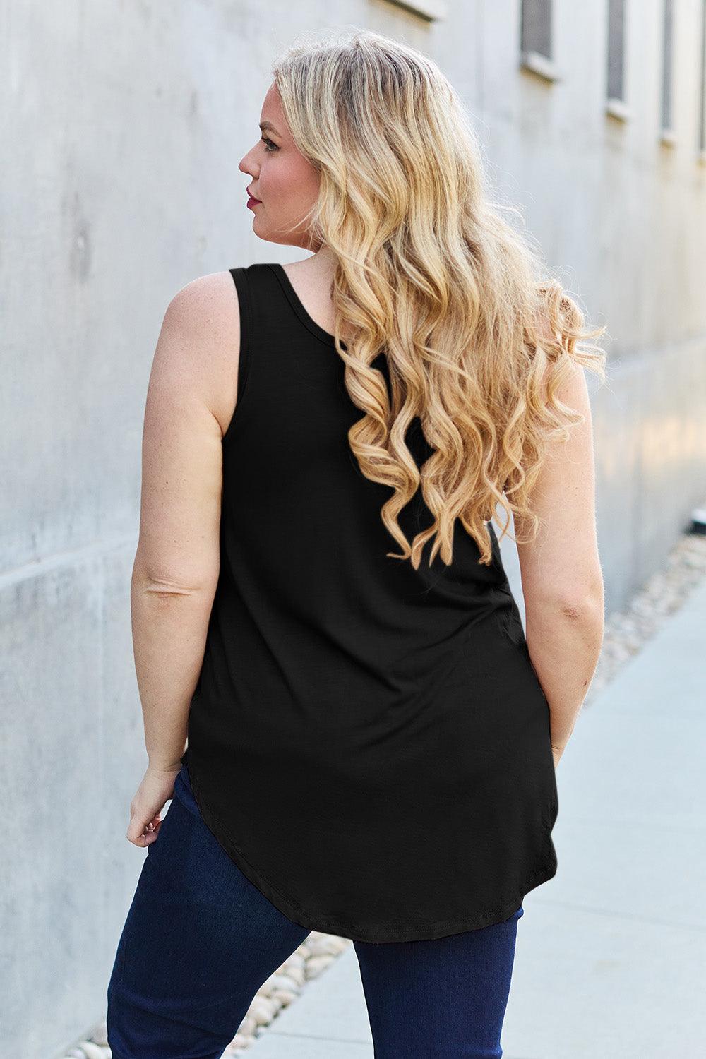 Basic Bae Full Size Round Neck Tank Carauana Store