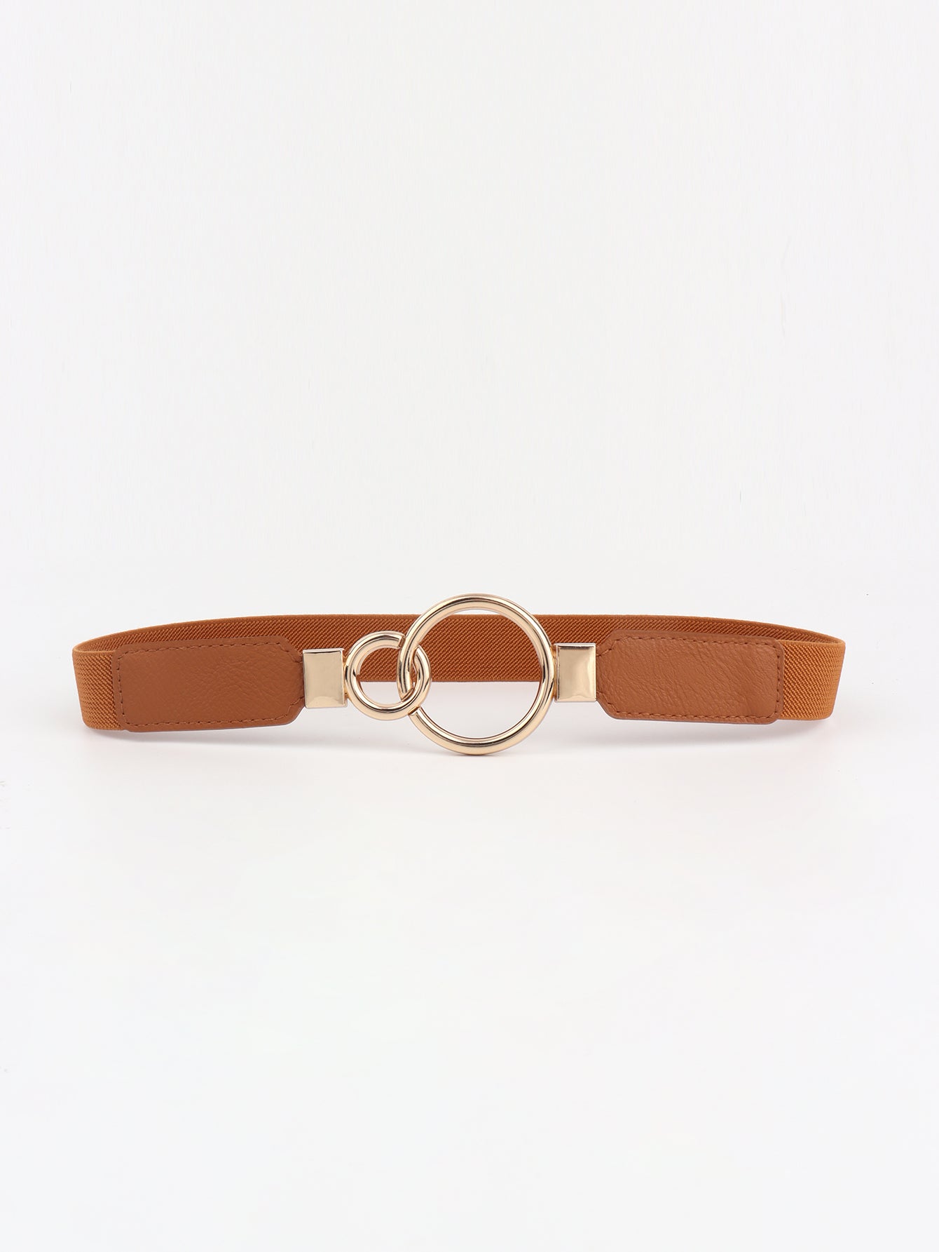 Double Ring Buckle Elastic PU Belt Carauana Store