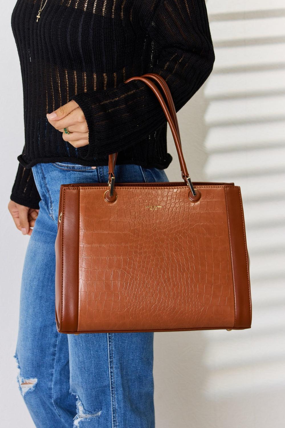 David Jones Texture PU Leather Handbag Carauana Store