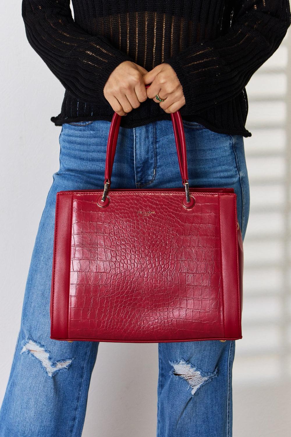 David Jones Texture PU Leather Handbag Carauana Store