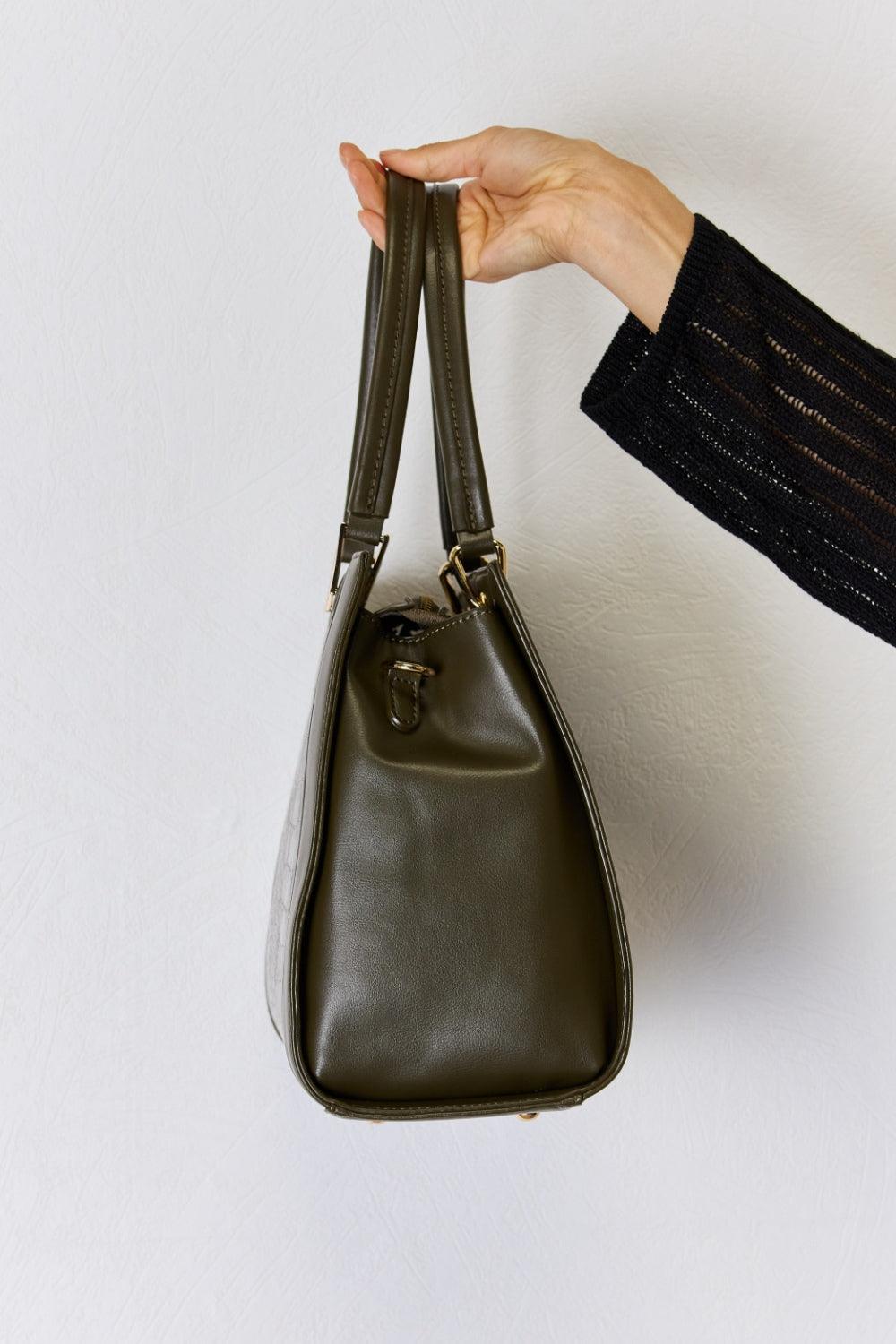 David Jones Texture PU Leather Handbag Carauana Store