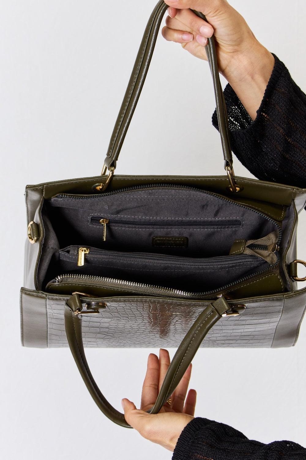 David Jones Texture PU Leather Handbag Carauana Store