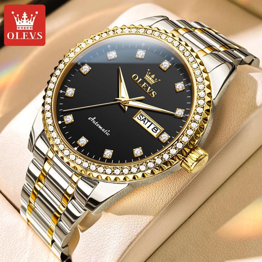 OLEVS Men's Luxury Automatic Mechanical Watch for Man with Date Display Carauana Store