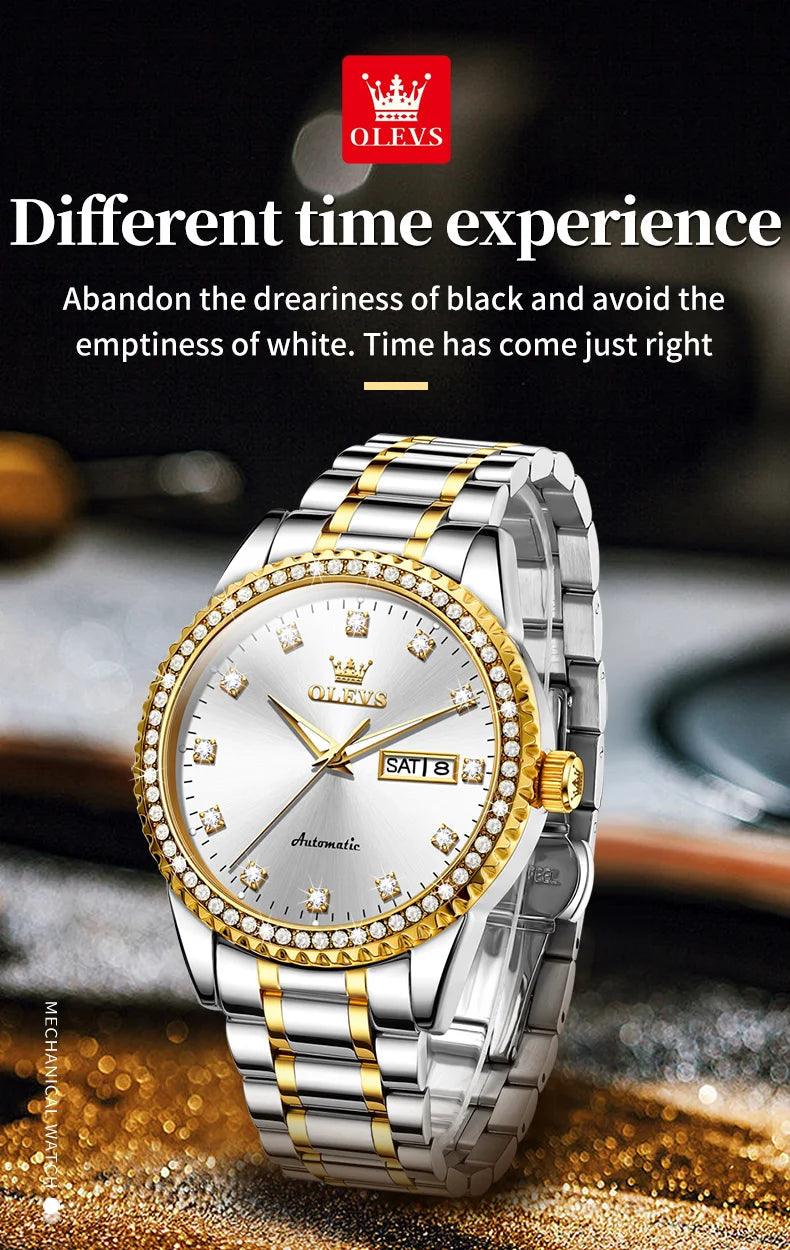 OLEVS Men's Luxury Automatic Mechanical Watch for Man with Date Display Carauana Store