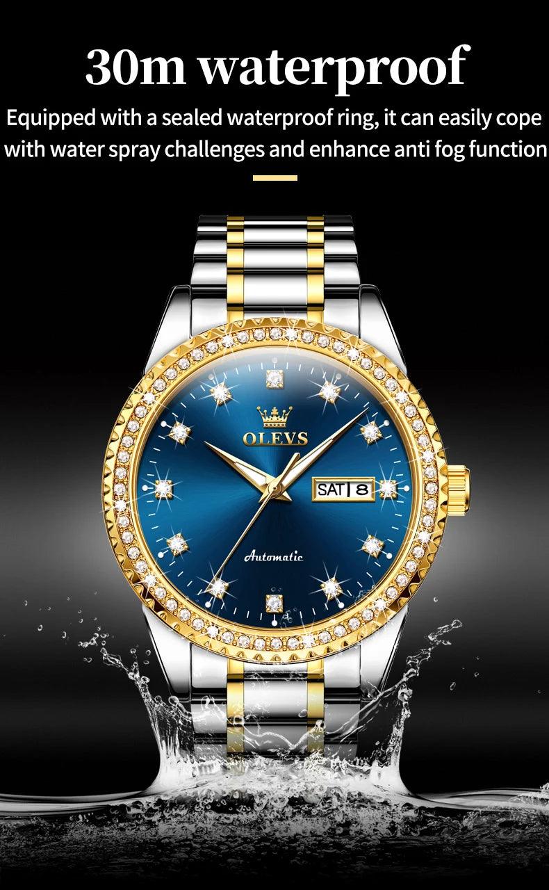 OLEVS Men's Luxury Automatic Mechanical Watch for Man with Date Display Carauana Store