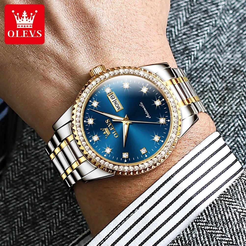 OLEVS Men's Luxury Automatic Mechanical Watch for Man with Date Display Carauana Store