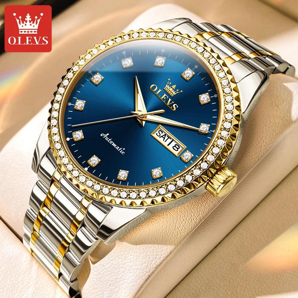 OLEVS Men's Luxury Automatic Mechanical Watch for Man with Date Display Carauana Store