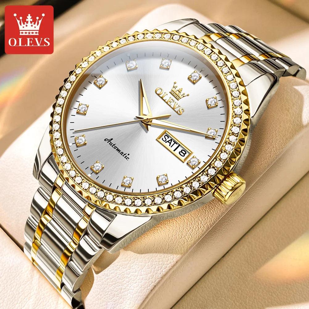 OLEVS Men's Luxury Automatic Mechanical Watch for Man with Date Display Carauana Store