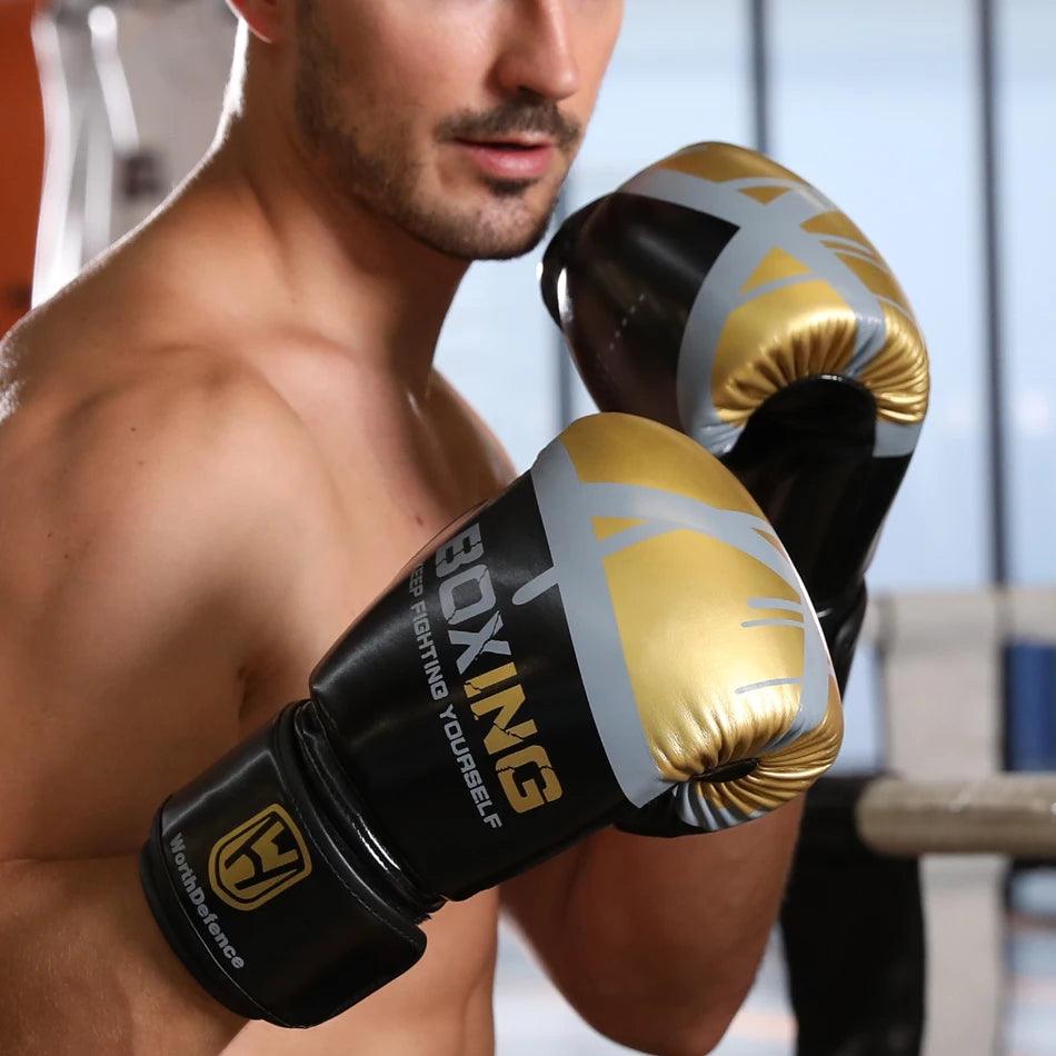 Ride Force Kick Boxing Gloves Men Women PU Karate Muay Thai Guantes De Boxeo Free Fight MMA Sanda Training Adults Kids Equipment Carauana Store