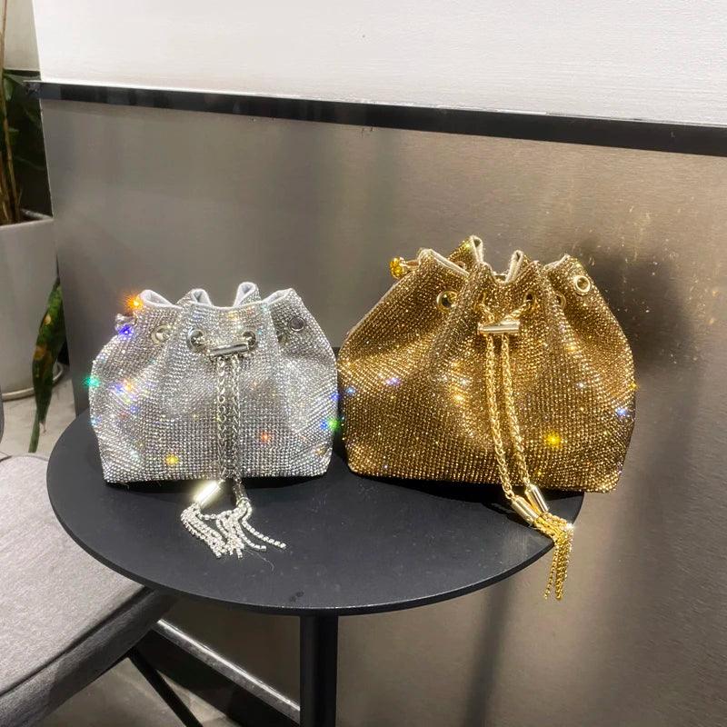 Luxury Designer Crystal Rhinestone Shoulder Bag - Evening Banquet Bag Carauana Store