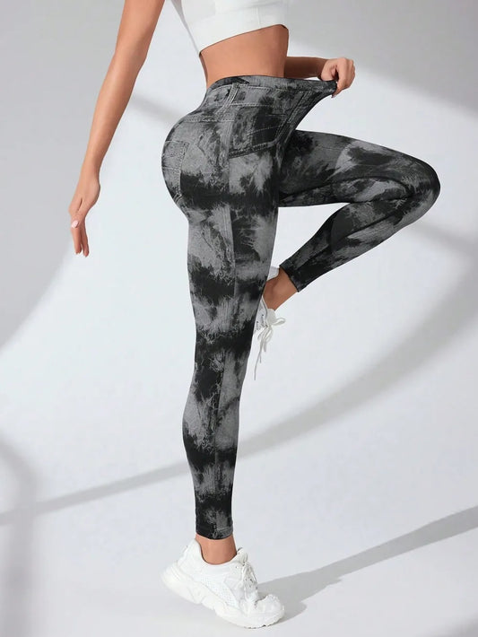 Tie-Dye High Waist Active Leggings Carauana Store