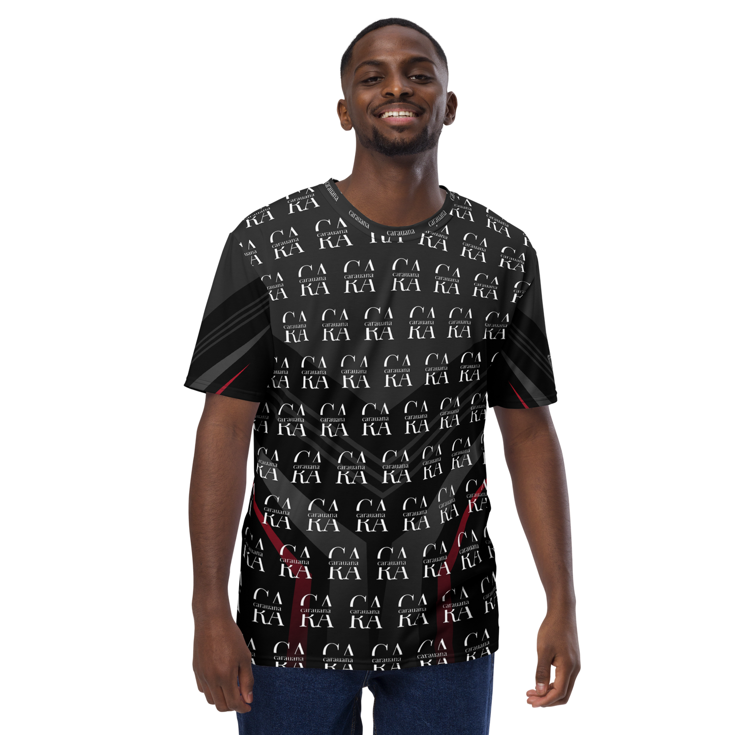 CaRaUaNa Men's t-shirt black Elegant Carauana Store