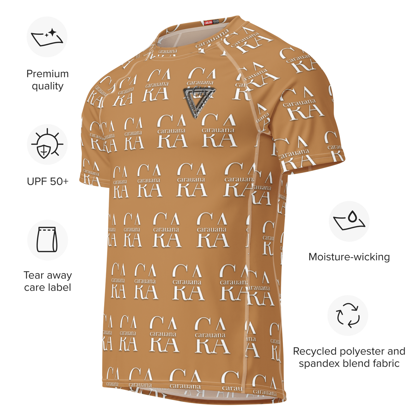 Original CaRaUaNa Rash Guard - CARAMEL Carauana Store