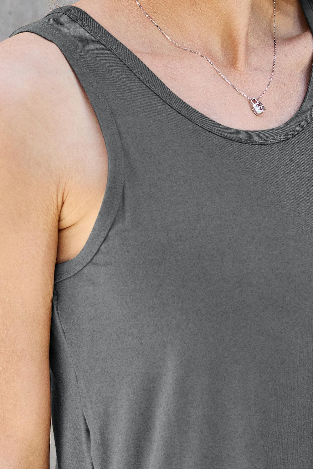 Basic Bae Full Size Round Neck Tank Carauana Store