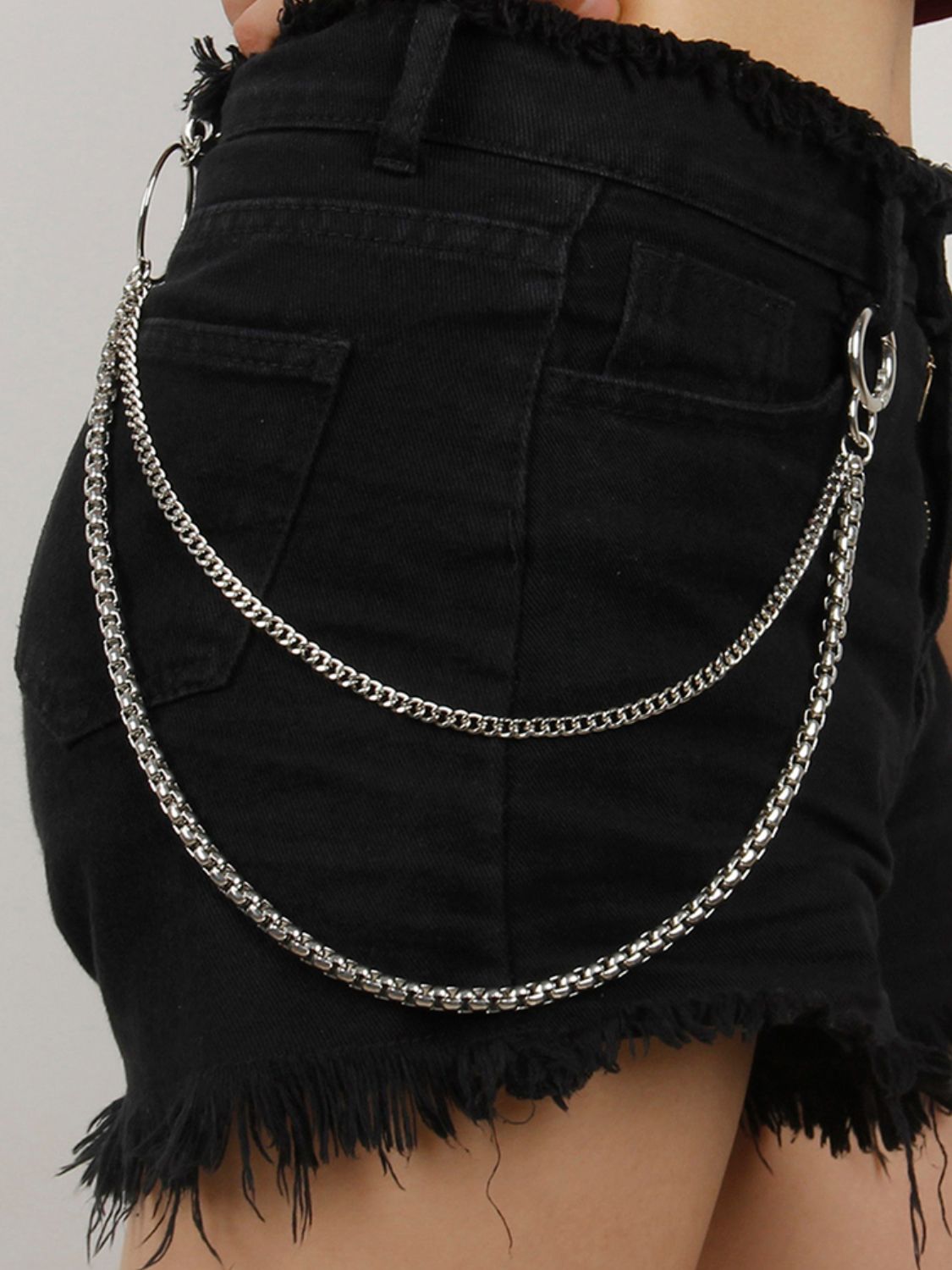 Double-Layered Metal Chain Belt Carauana Store