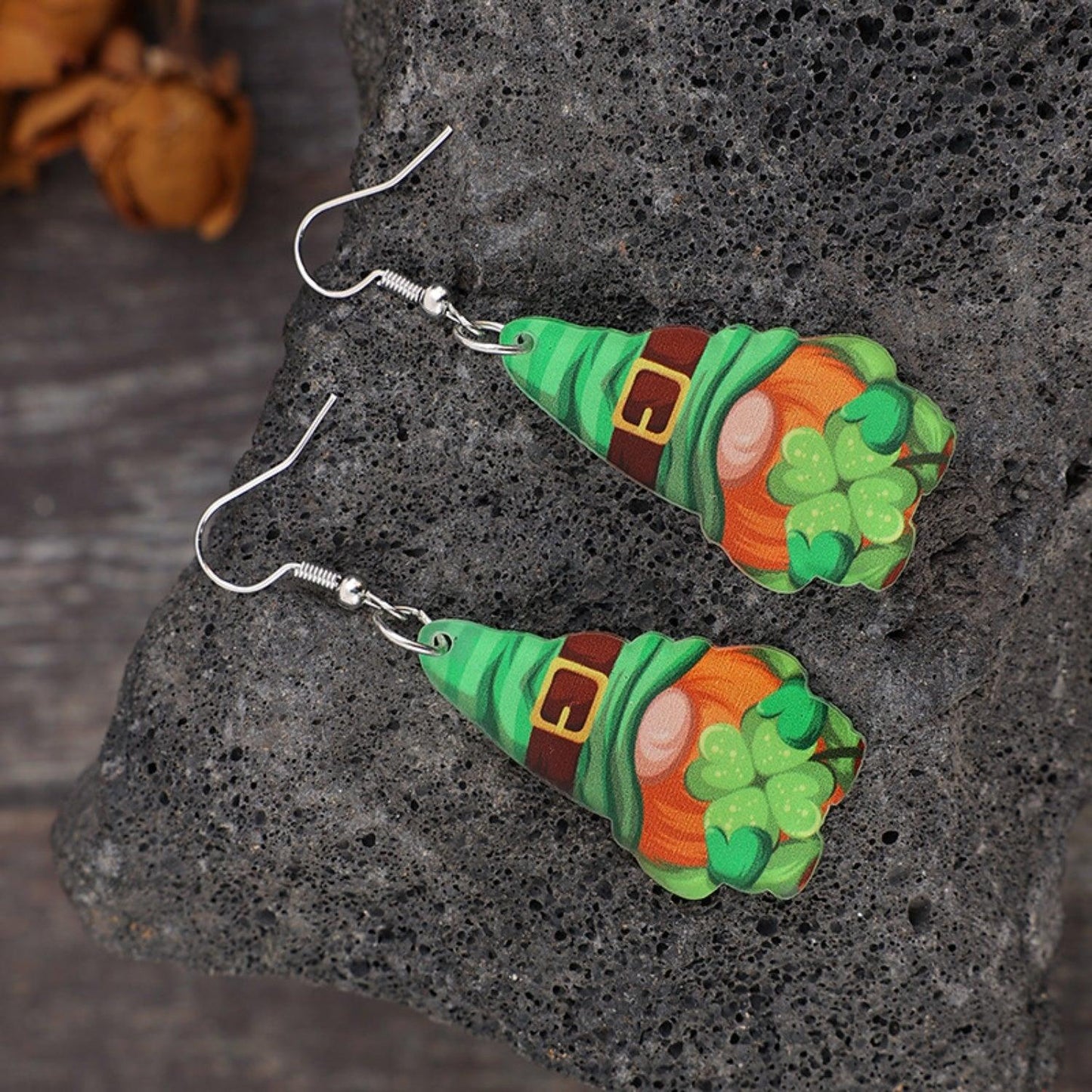 Wooden Alloy Dangle Earrings Carauana Store