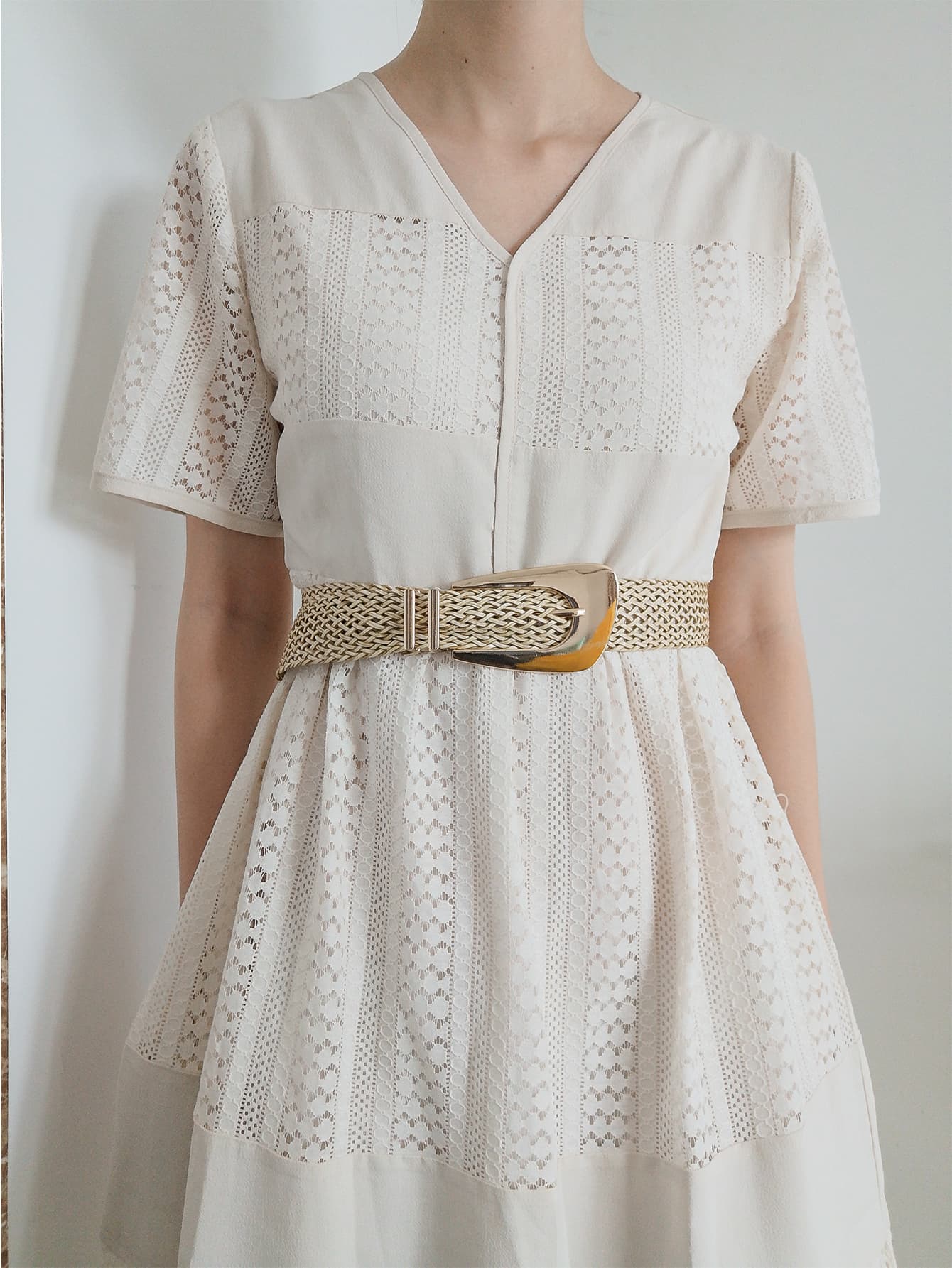 Irregular Buckle Braid Belt Carauana Store