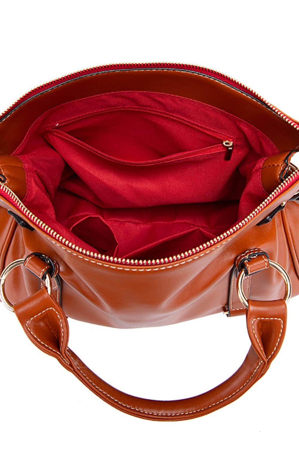 PU Leather Handbag with Tassels Carauana Store