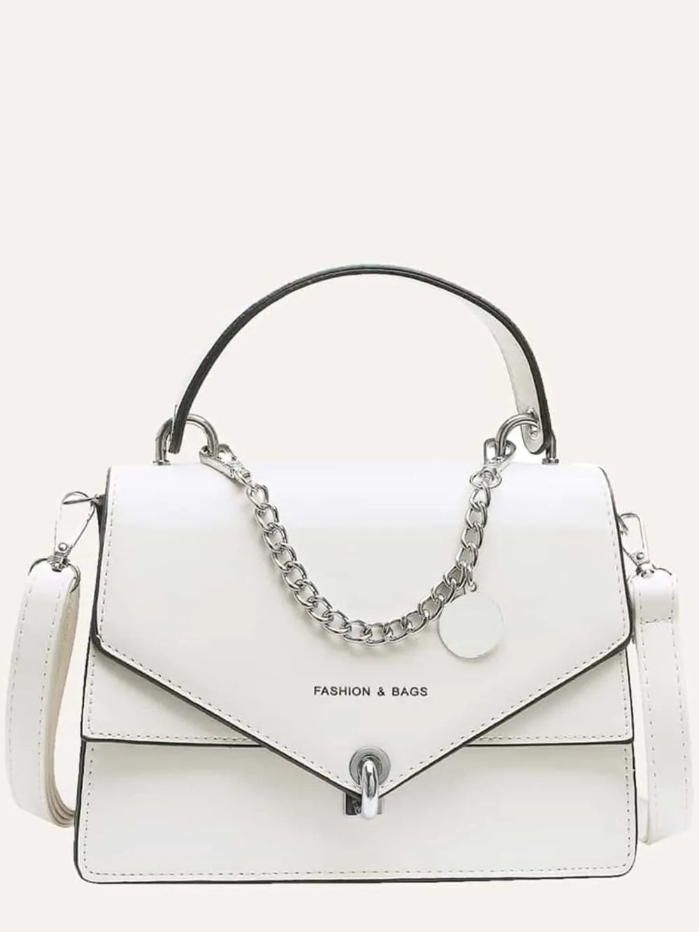 Chain PU Leather Detachable Shoulder Strap Handbag Carauana Store