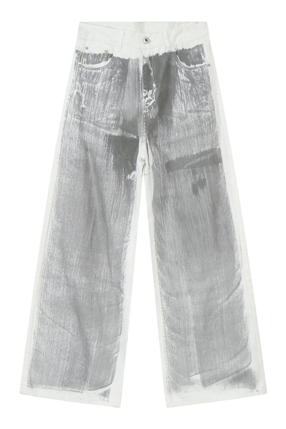 Men's Contrast Wide Leg Jeans Carauana Store