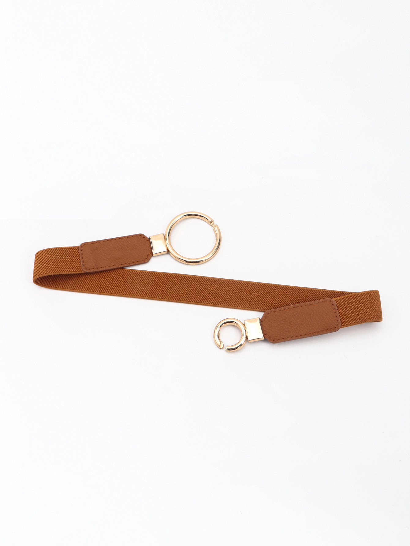 Double Ring Buckle Elastic PU Belt Carauana Store
