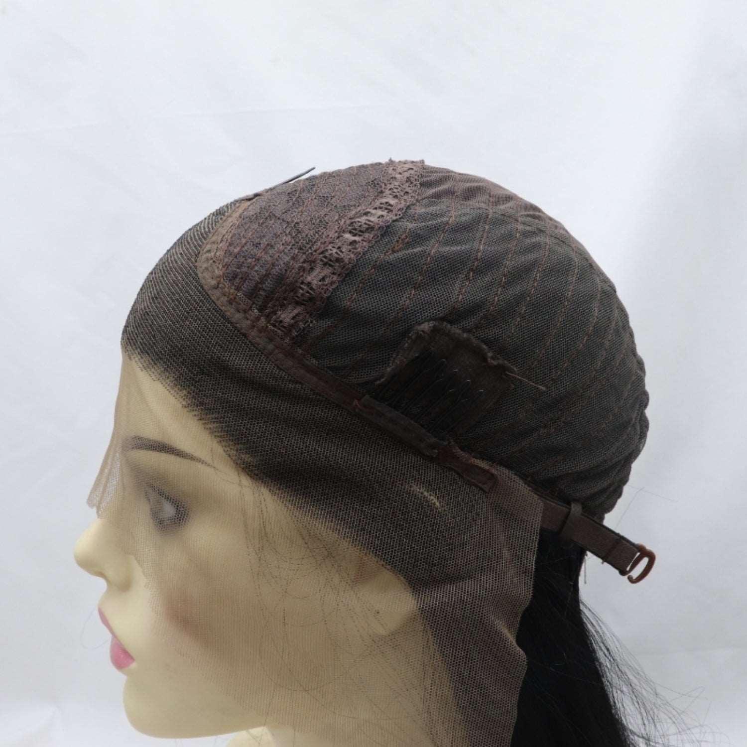 13*3" Lace Front Wigs Synthetic Mid-length Straight 12" 130% Density Carauana Store