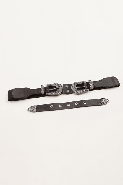 Symmetrical Zinc Alloy Buckle PU Leather Belt Carauana Store