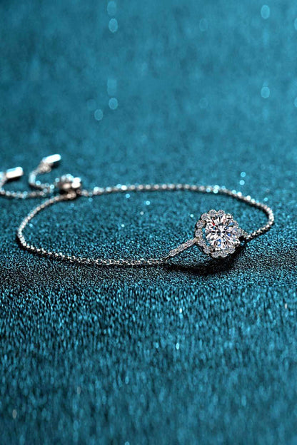 1 Carat Moissanite Chain Bracelet Carauana Store