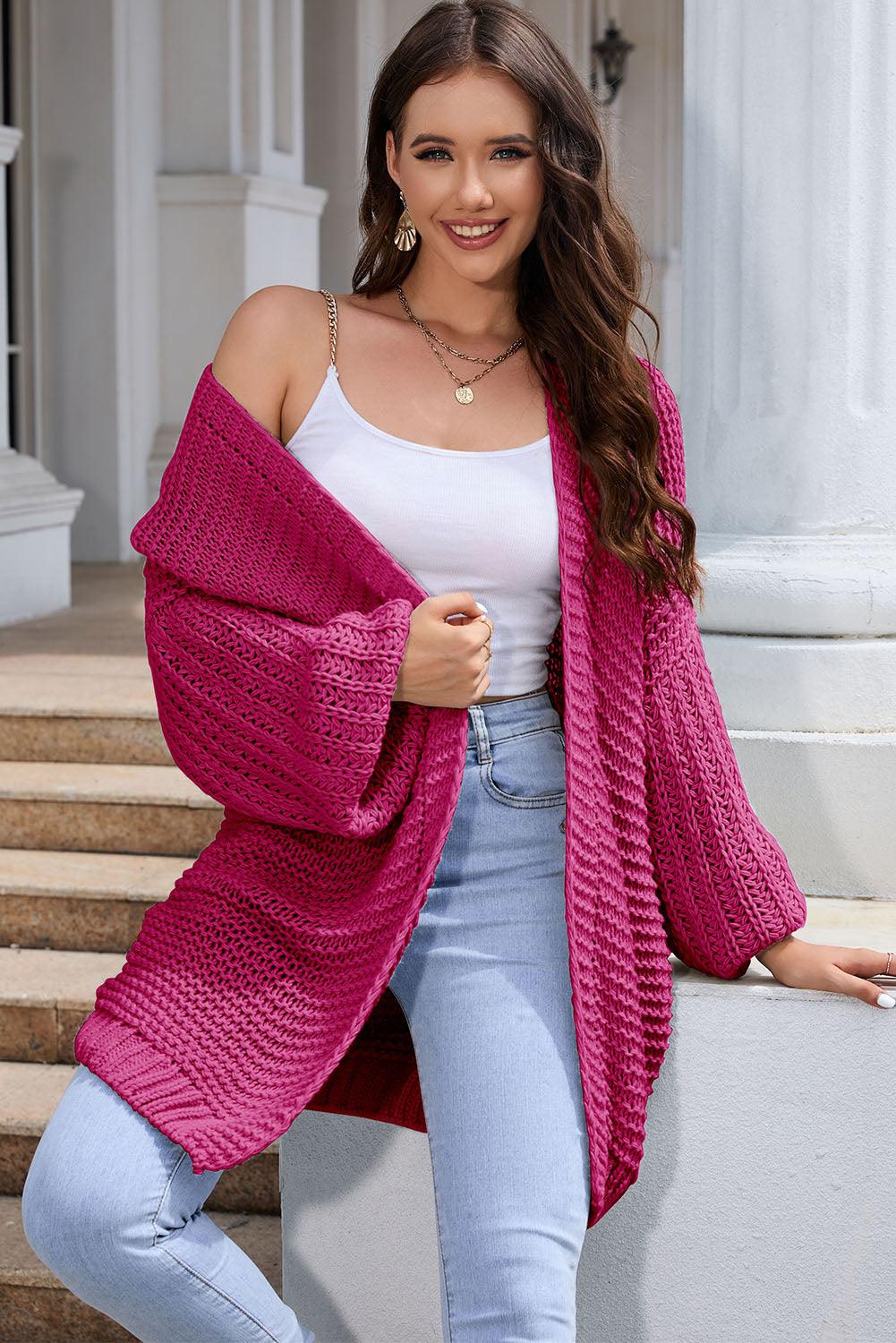 Open Front Longline Cardigan Carauana Store