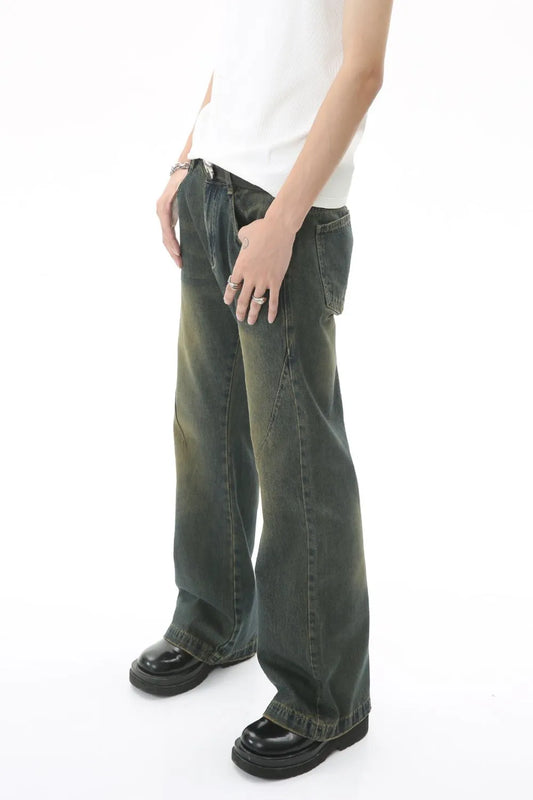 Decorative Seam Jeans with Pockets Carauana Store