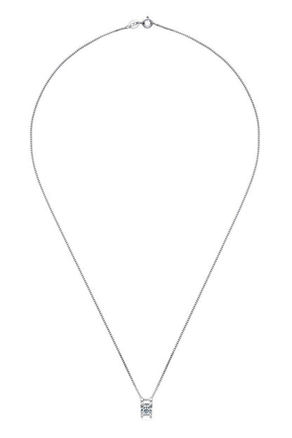 Moissanite 925 Sterling Silver Necklace Carauana Store