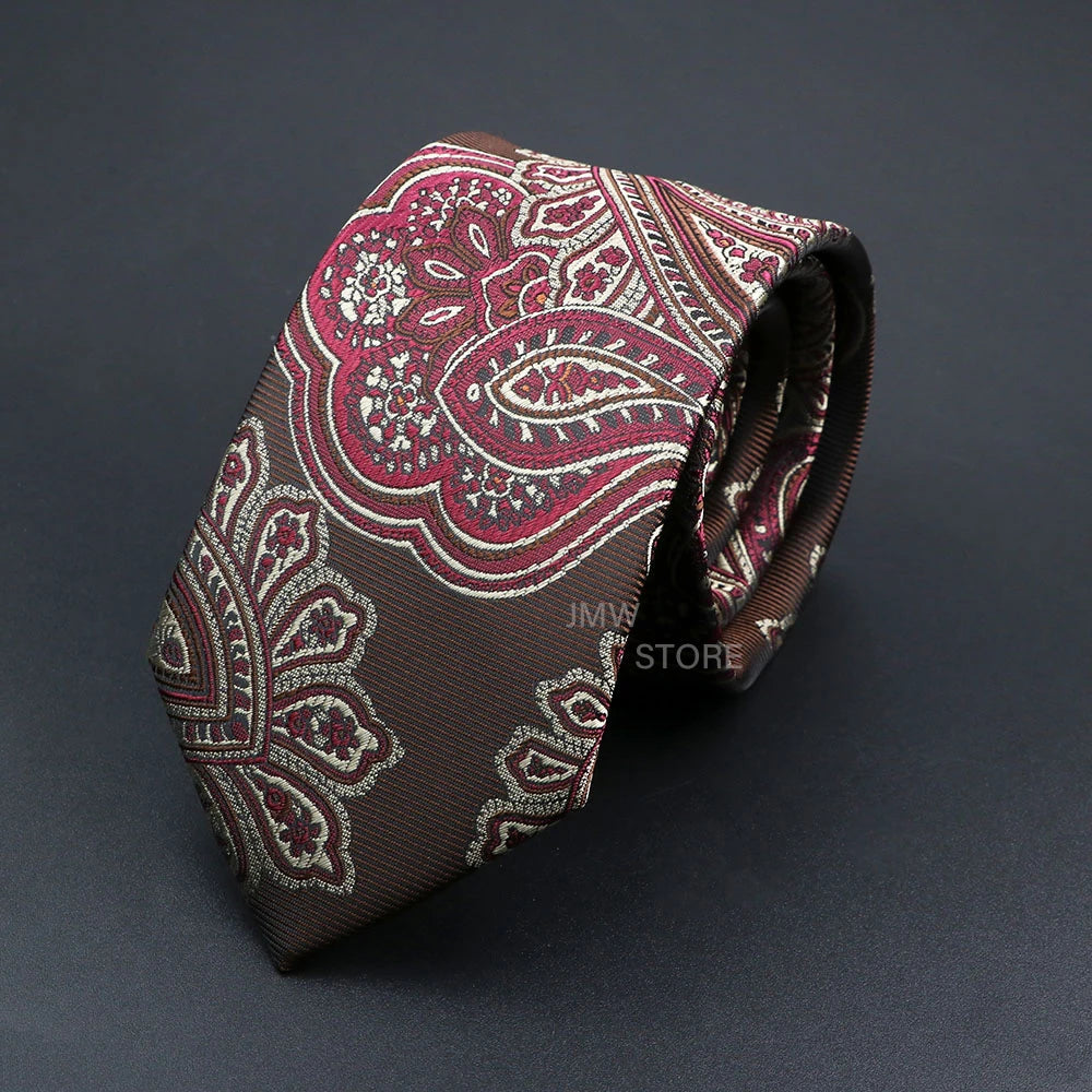 Patterned tie on a dark background