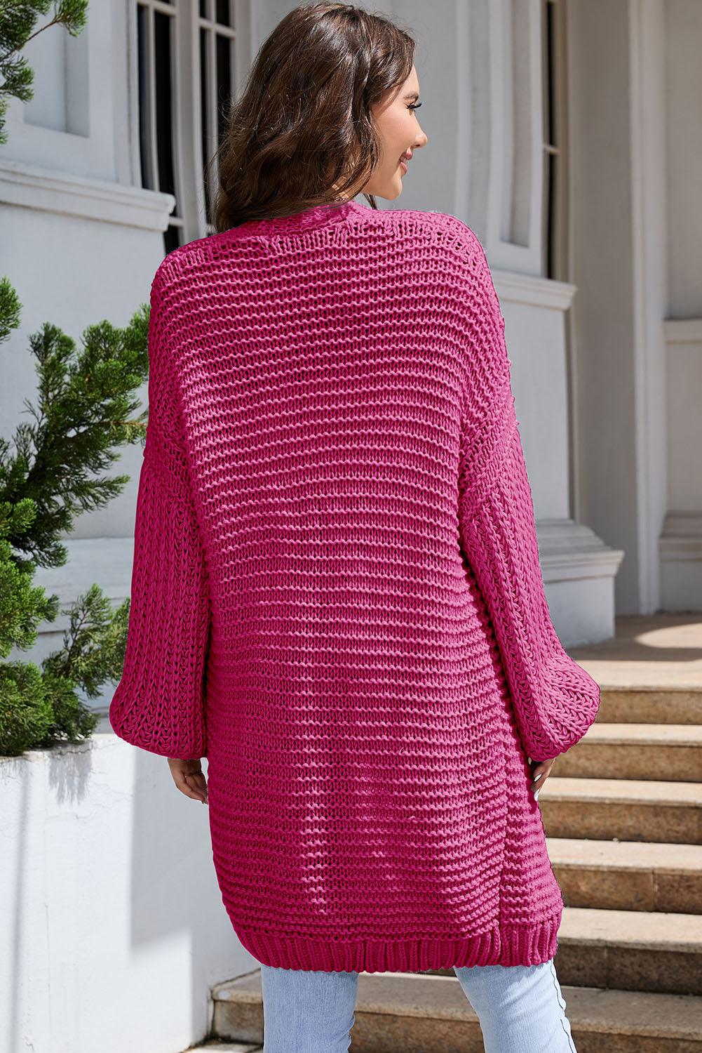 Open Front Longline Cardigan Carauana Store