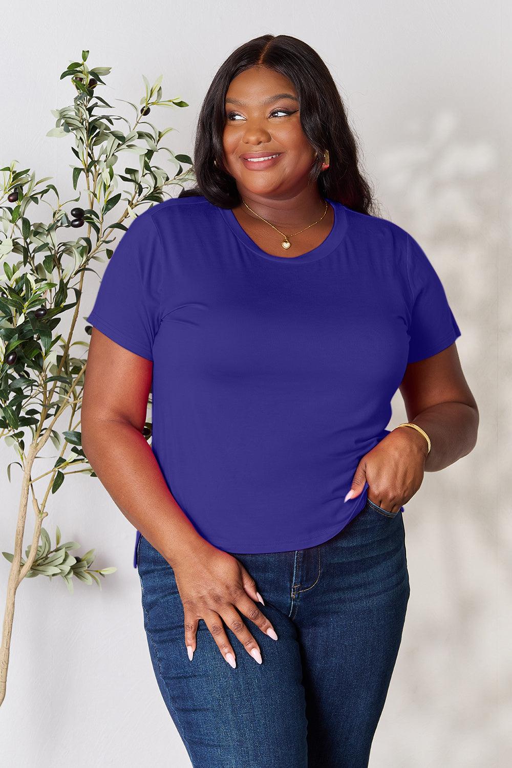 Basic Bae Full Size Round Neck Short Sleeve T-Shirt Carauana Store