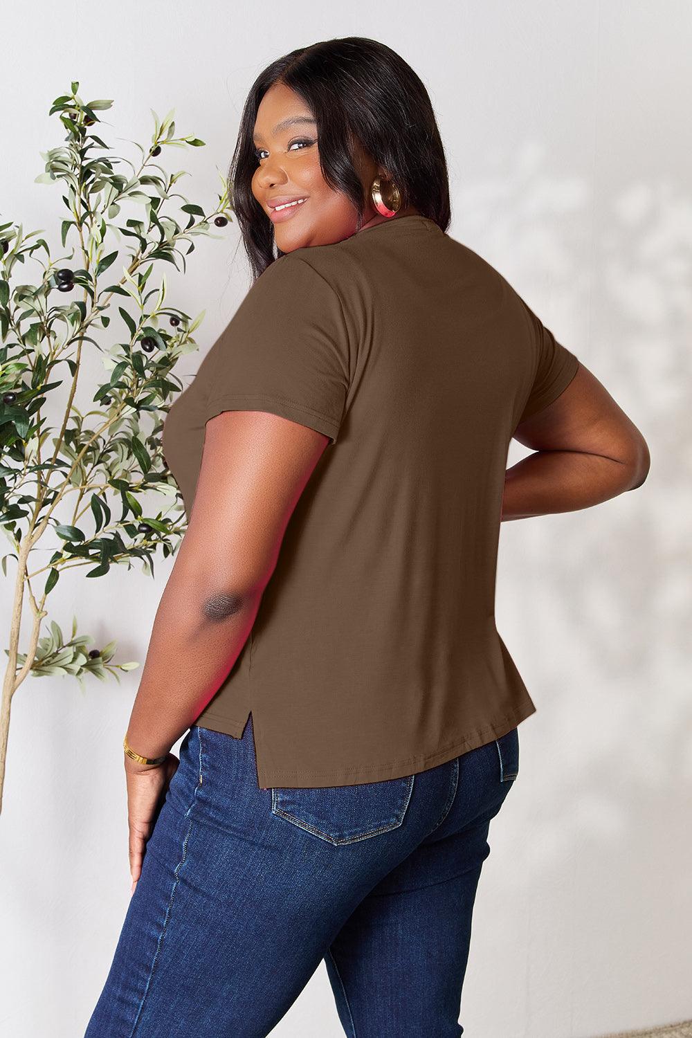 Basic Bae Full Size Round Neck Short Sleeve T-Shirt Carauana Store