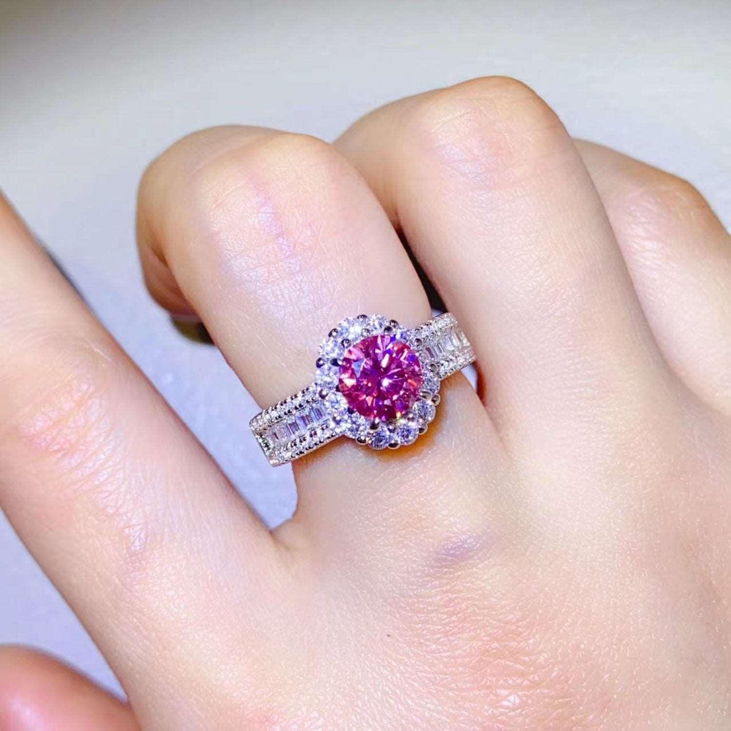 1 Carat Moissanite 925 Sterling Silver Ring Carauana Store
