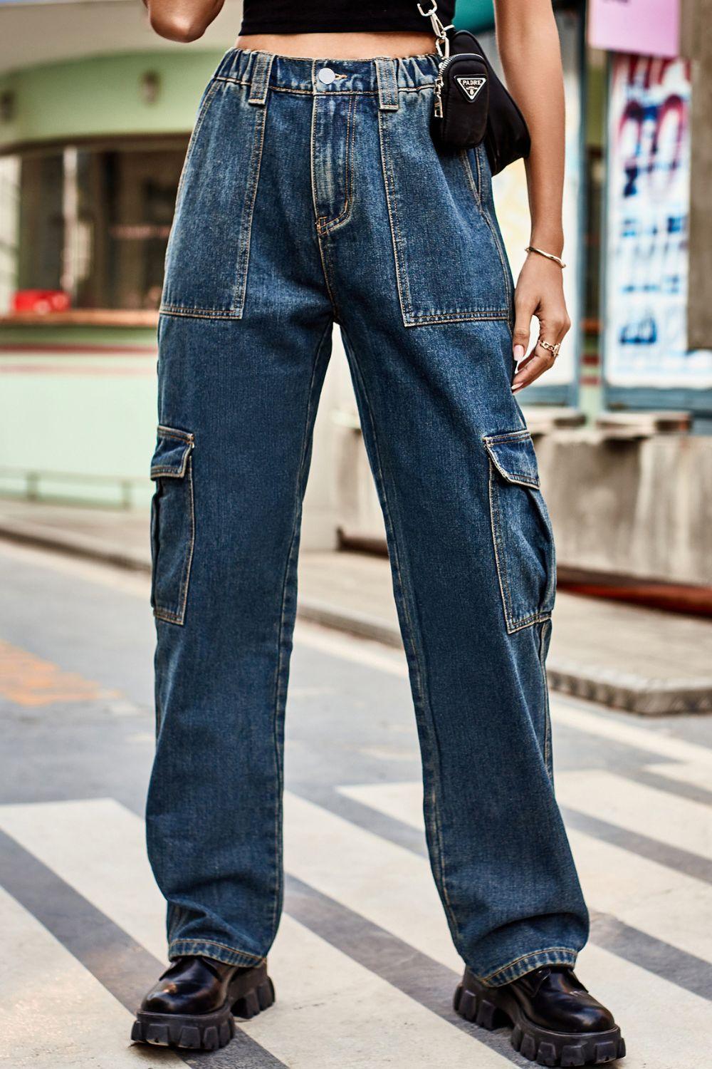 Loose Fit Long Pants with Pockets Carauana Store